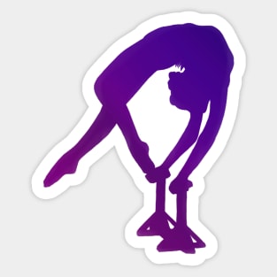 An Acrobat doing a one leg ring Sticker